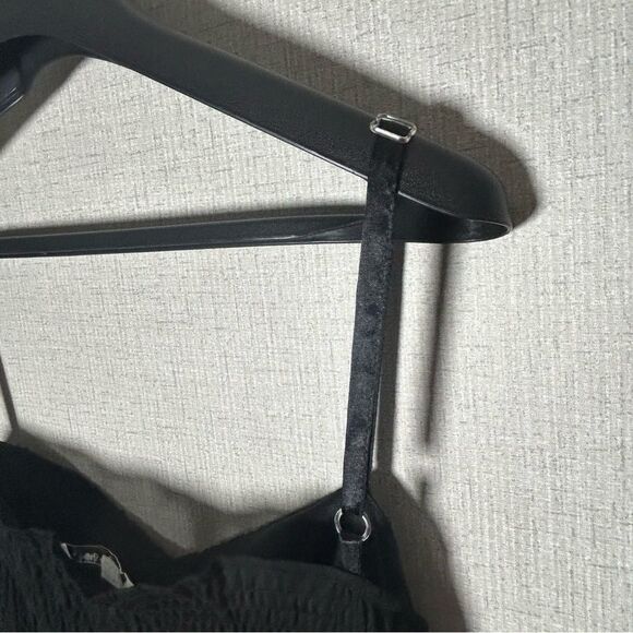 Black Babydoll Lingerie Chemise Sparkle Sheer Sexy Nighty American Rag 3X - Picture 5 of 5